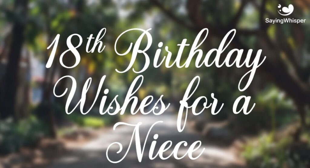 18th Birthday Wishes for a Niece
