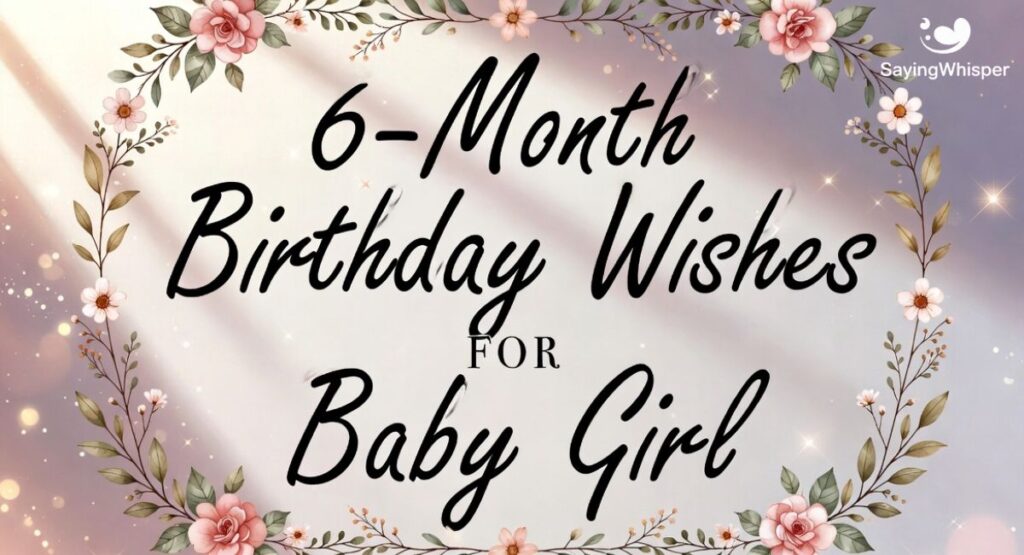 6-Month Birthday Wishes for Baby Girl
