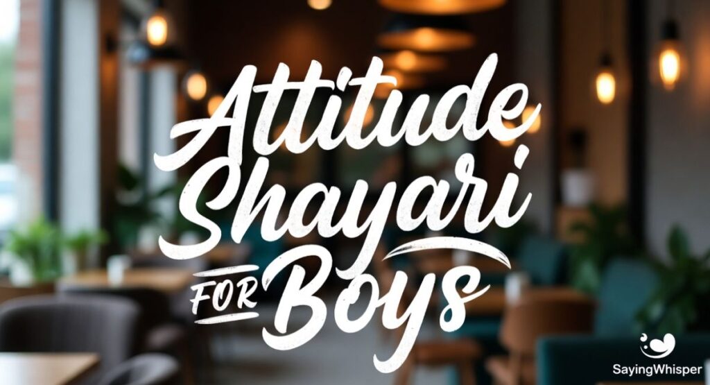 Attitude Shayari for Boys