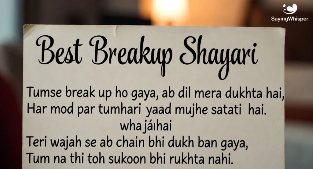Best Breakup Shayari