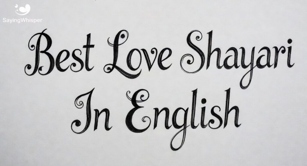 Best Love Shayari In English