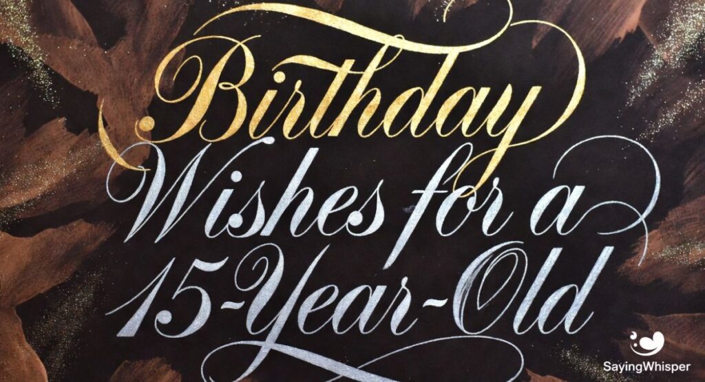 Birthday Wishes for a 15-Year-Old