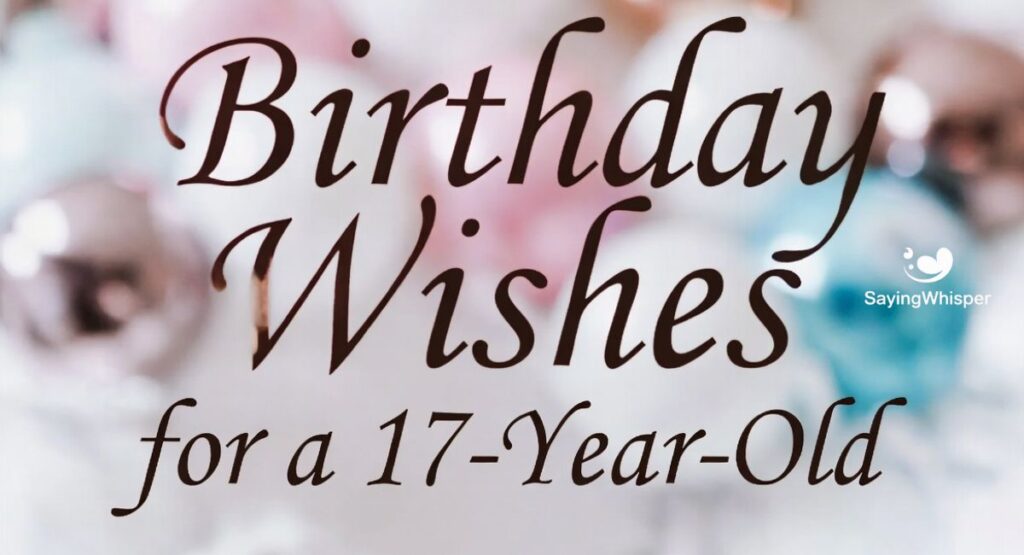 Birthday Wishes for a 17-Year-Old