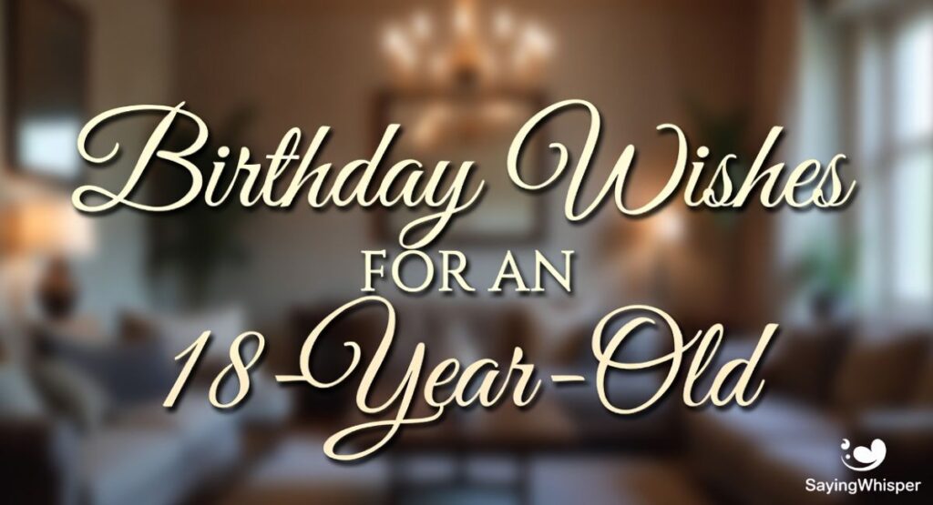Birthday Wishes for an 18-Year-Old
