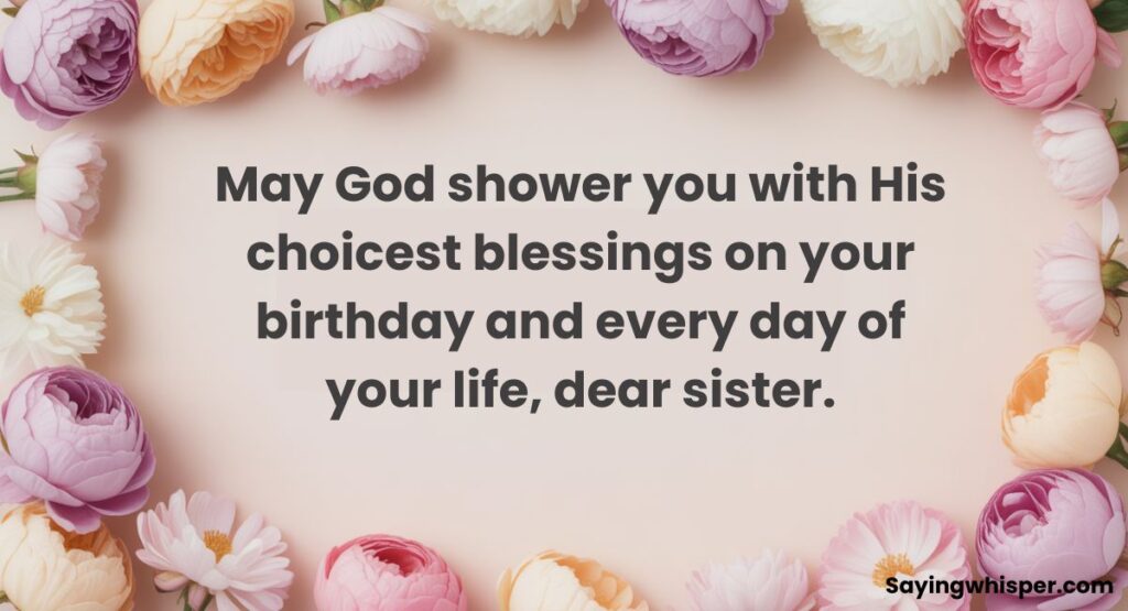 Blessing Birthday Wishes for Sister