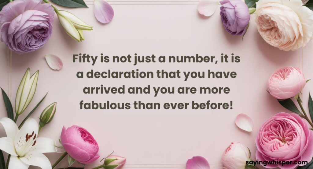 Fabulous 50th Birthday Wishes