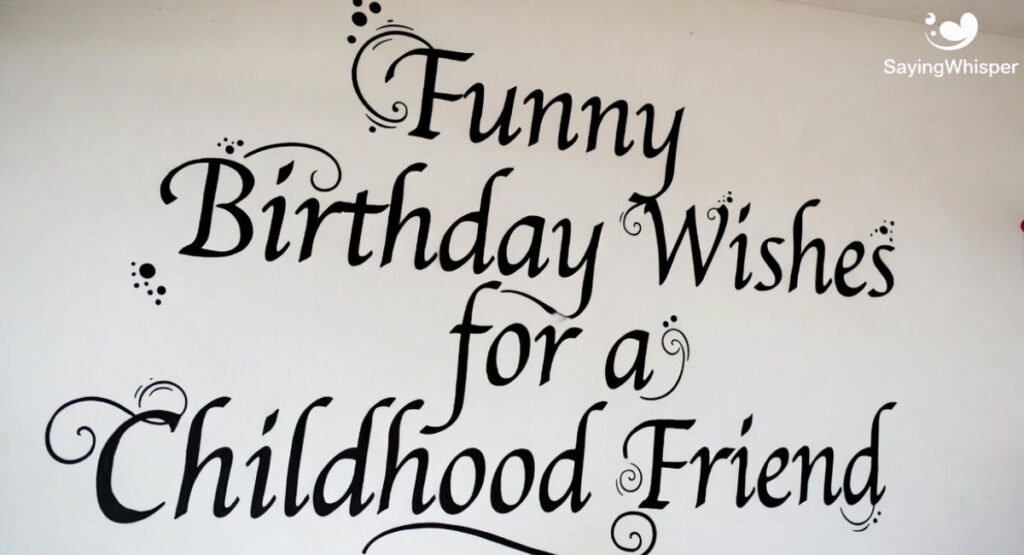 Funny Birthday Wishes for a Childhood Friend