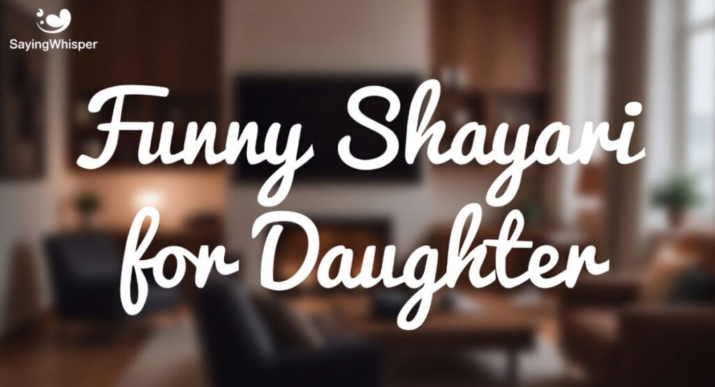 Funny Shayari for Daughter
