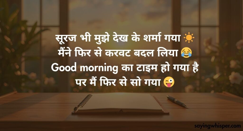 Good Morning Funny Shayari