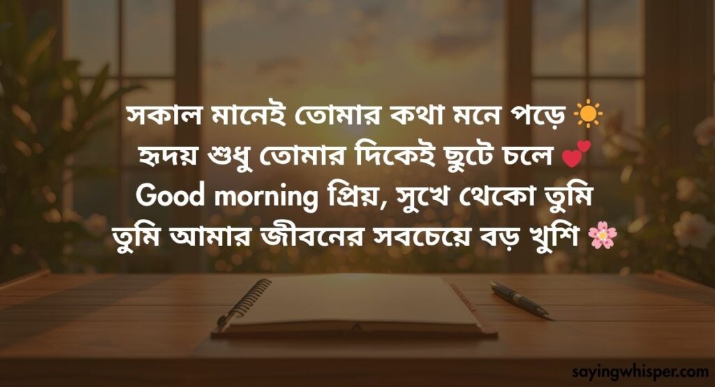 Good Morning Shayari in Bengali
