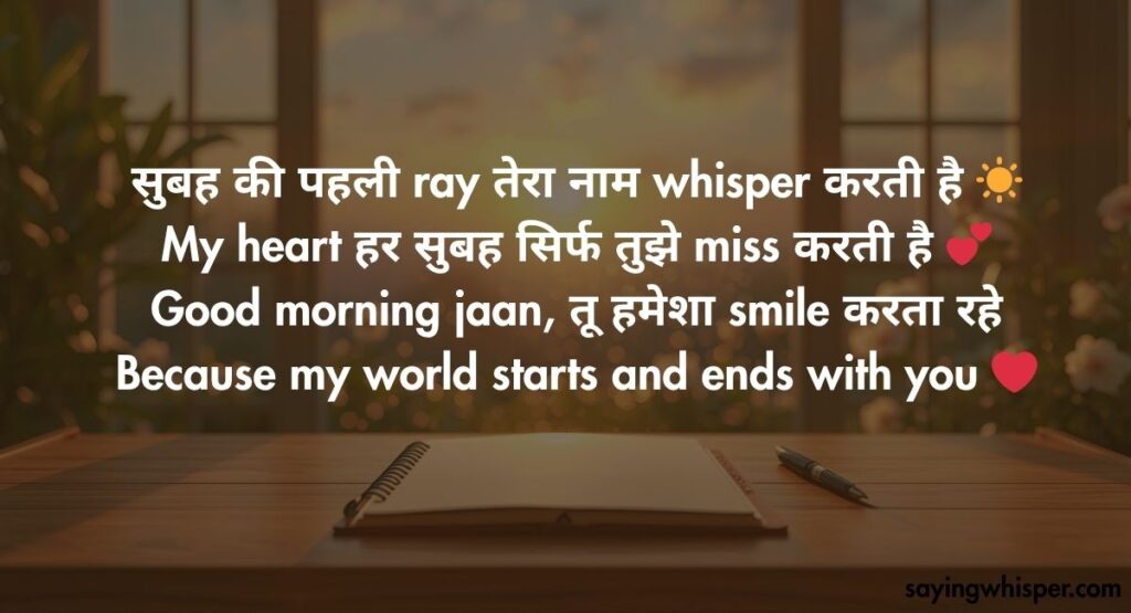 Good Morning Shayari in Hindi English
