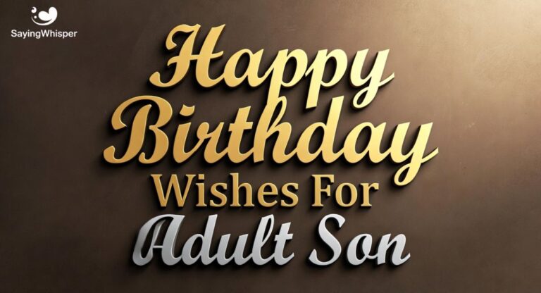 Happy Birthday Wishes For Adult Son
