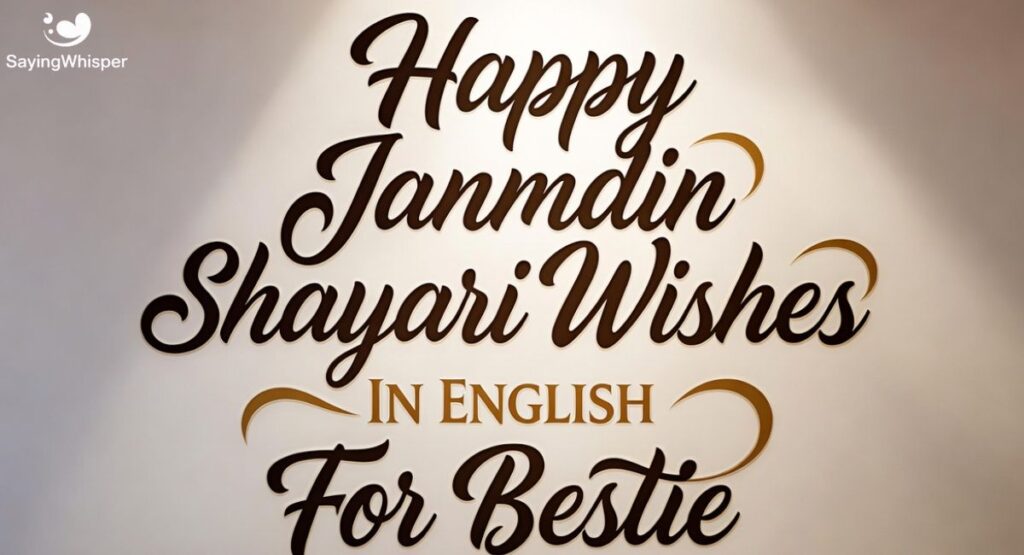 Happy Janmdin Shayari Wishes In English For Bestie