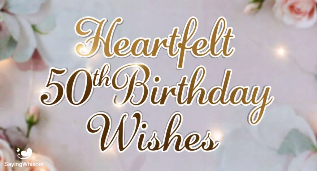 Heartfelt 50th Birthday Wishes