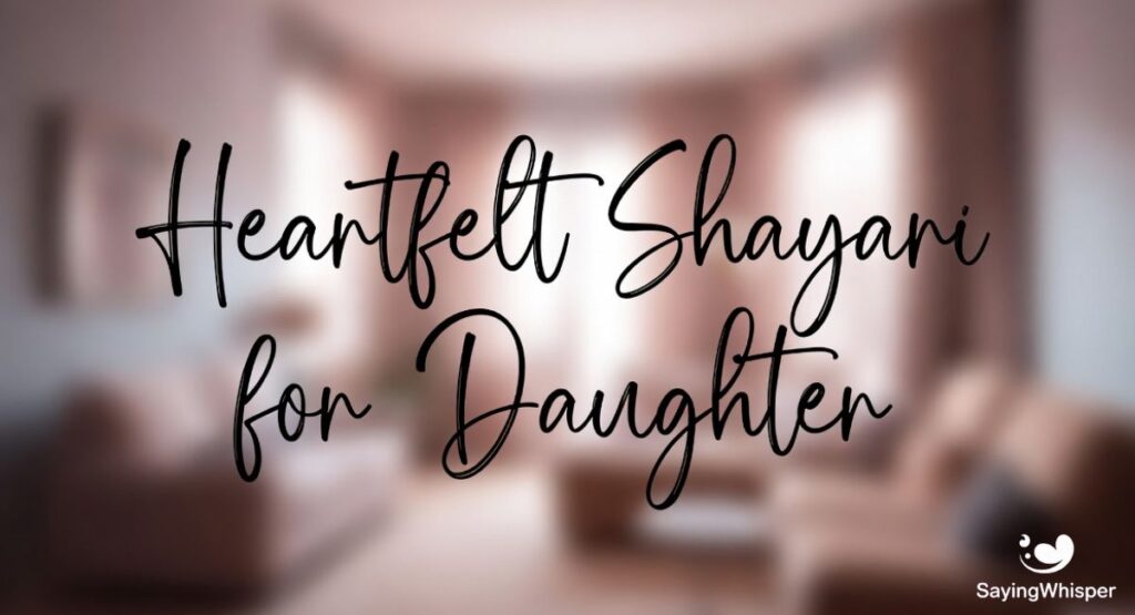 Heartfelt Shayari for Daughter