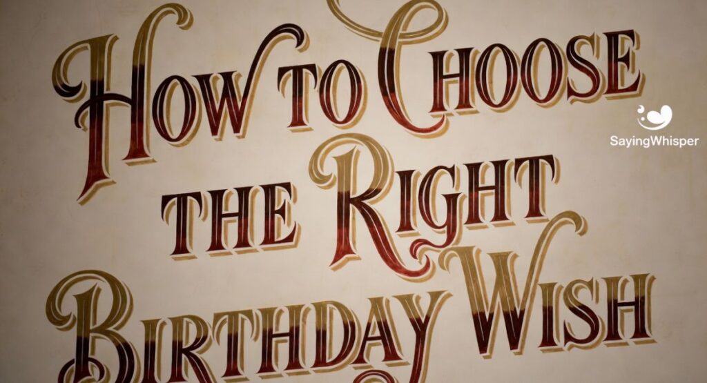 How to Choose the Right Birthday Wish