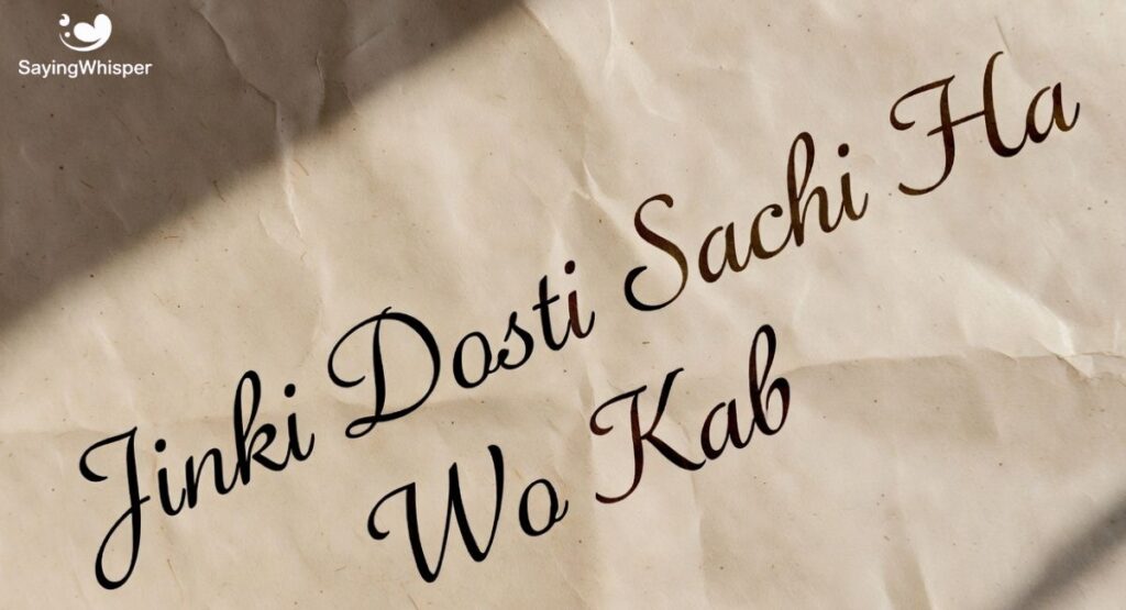 Jinki Dosti Sachi Hai Wo Kab