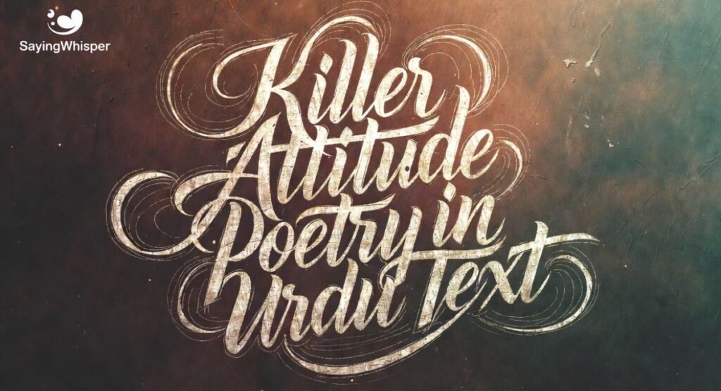 Killer Attitude Poetry in Urdu Text