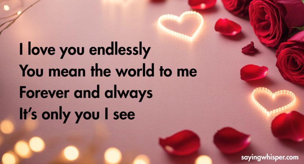 Love You Shayari In English