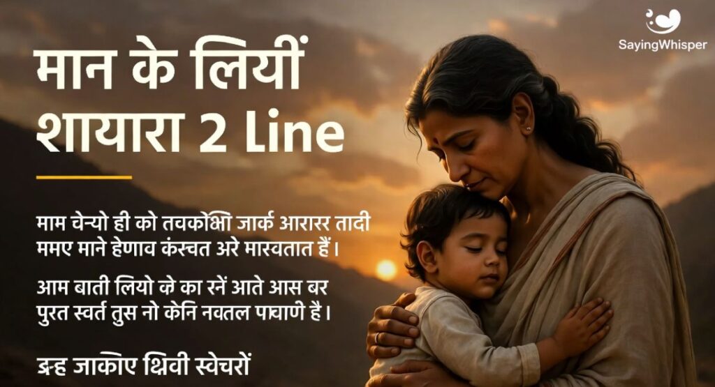 Maa Ke Liye Shayari 2 Line