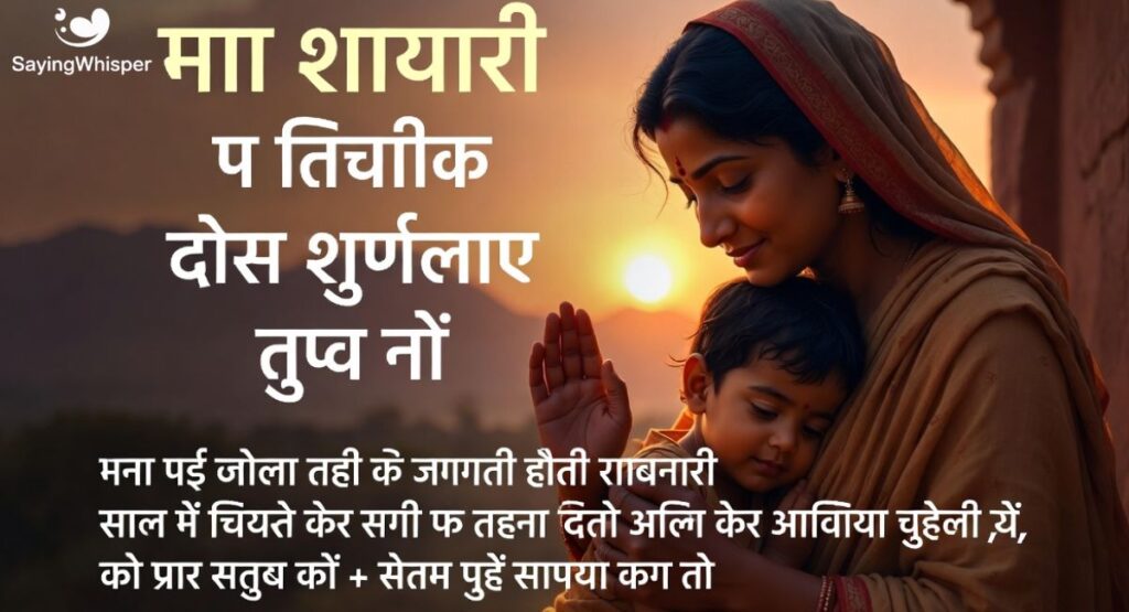 Maa Shayari in English