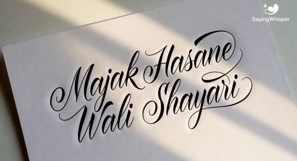 Majak Hasane Wali Shayari