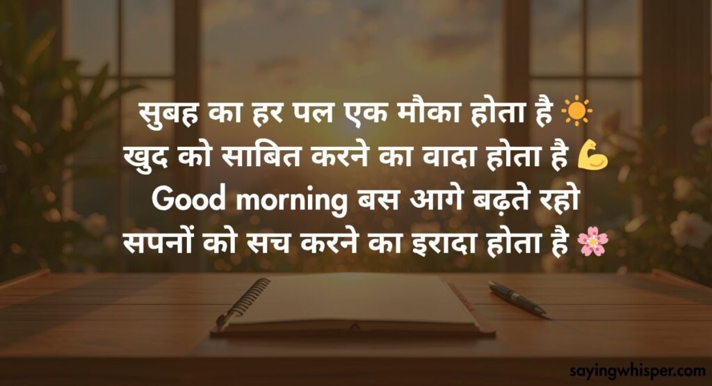 Motivational Good Morning Shayari in Hindi