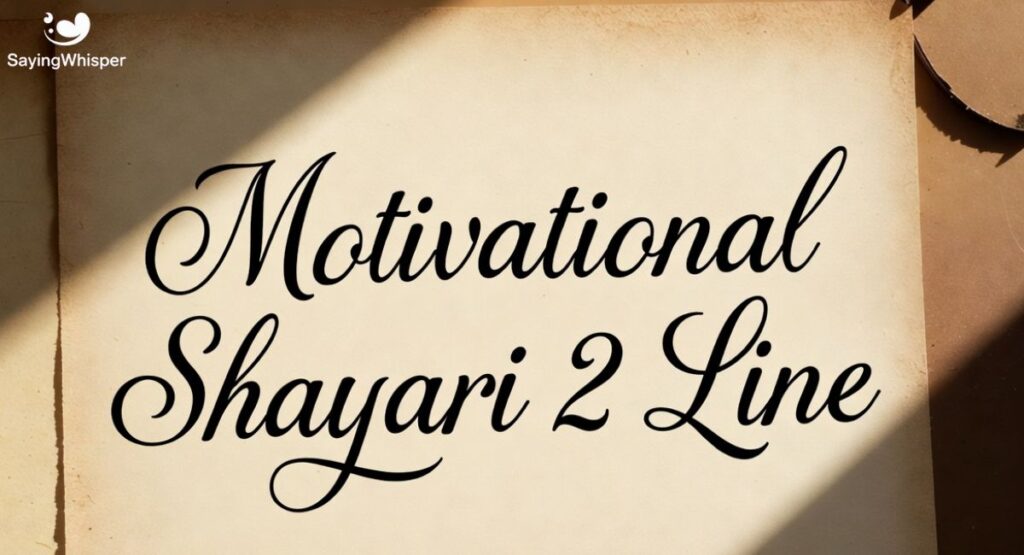 Motivational Shayari 2 Line