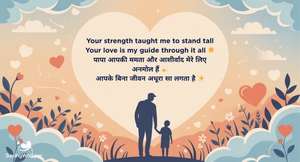 Papa Ke Liye Shayari in English