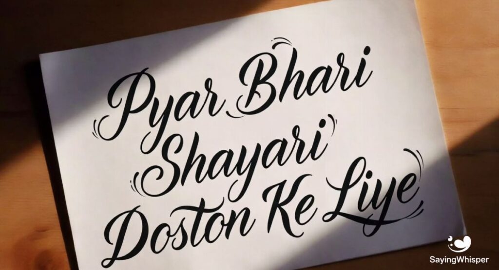 Pyar Bhari Shayari Doston Ke Liye