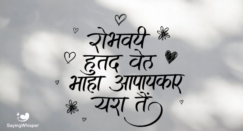 Romantic Husband Wife Marriage Anniversary Wishes in Hindi Font
