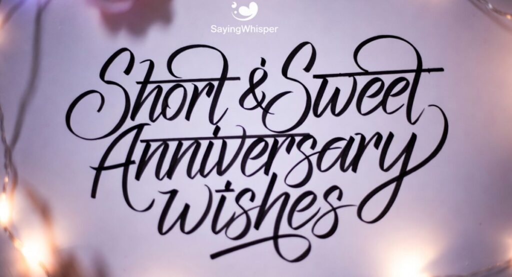 Short & Sweet Anniversary Wishes (Hindi Font)