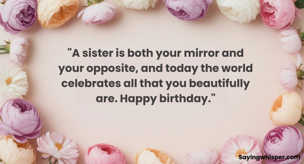 Sister Birthday Wishes Quotes