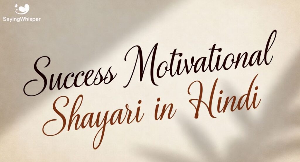 Success Motivational Shayari in Hindi