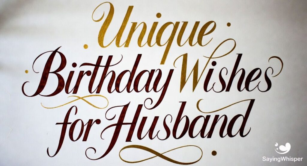 Unique Birthday Wishes for Husband