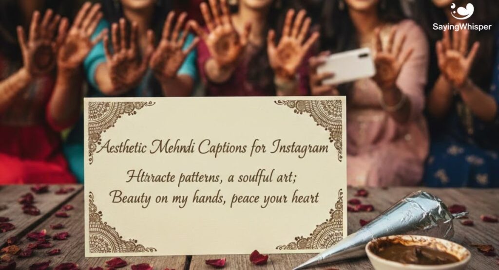 Aesthetic Mehndi Captions for Instagram