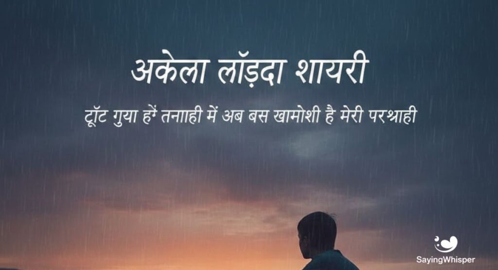 Alone Boy Shayari