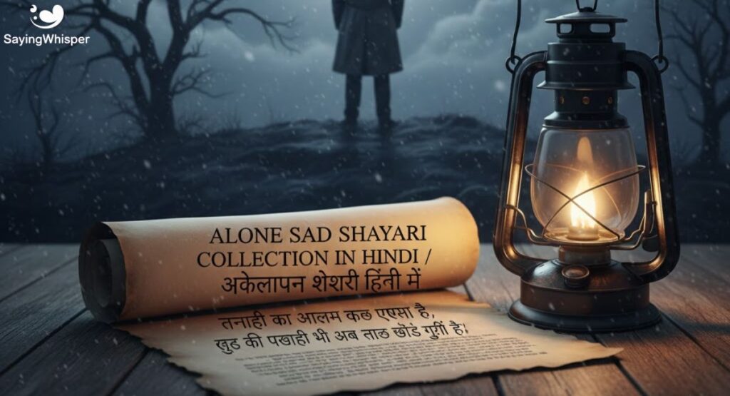 Alone Sad Shayari Collection in Hindi अकेलापन शायरी हिंदी में