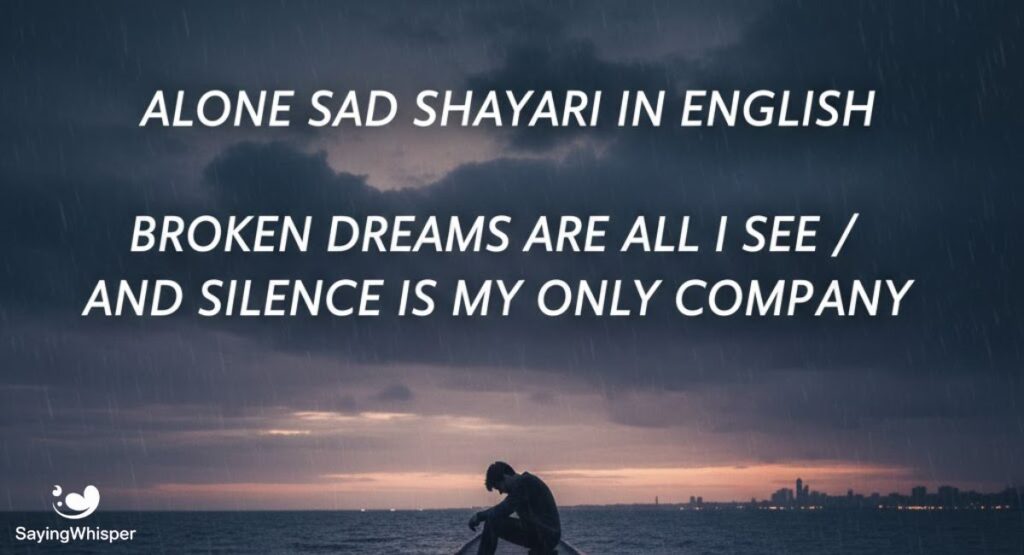 Alone Sad Shayari In English