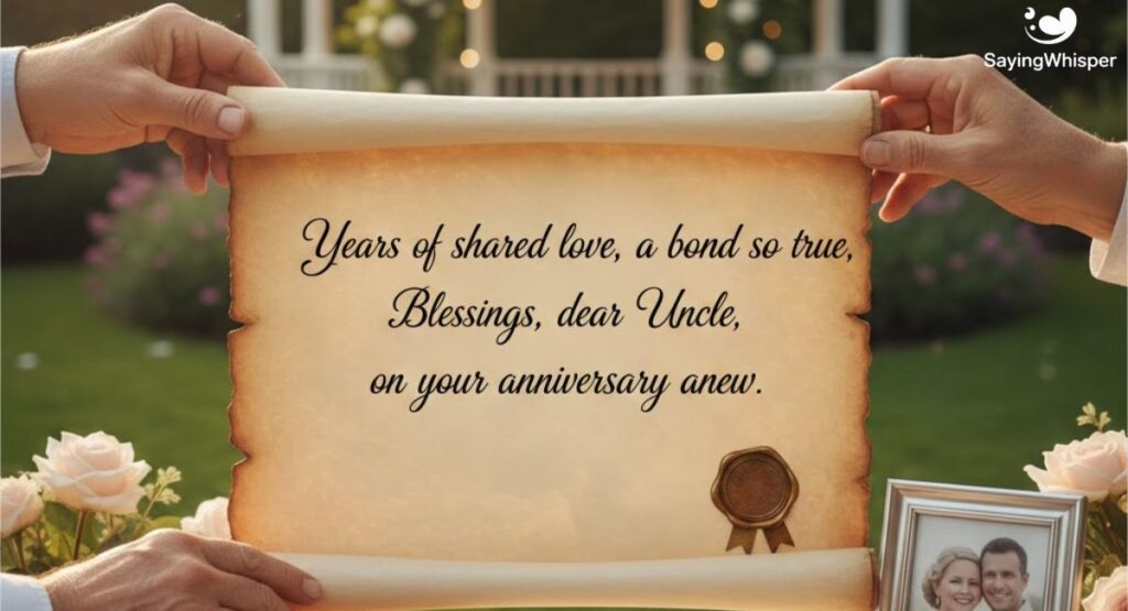 Anniversary Blessings for Uncle