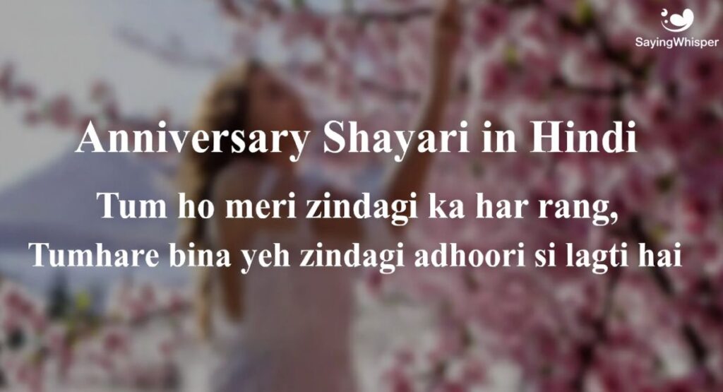 Anniversary Shayari in Hindi