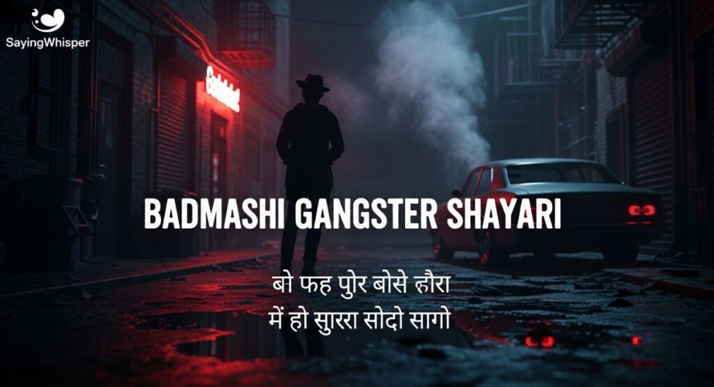 Badmashi Gangster Shayari