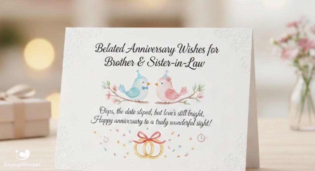 Belated Anniversary Wishes for Brother & Sister-in-Law