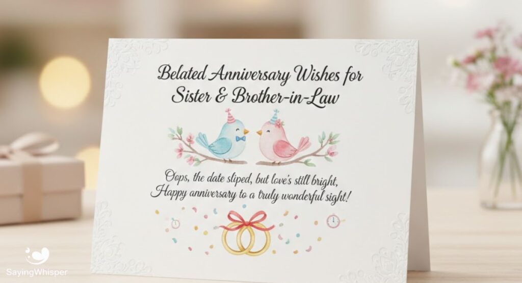 Belated Anniversary Wishes for Sister & Brother-in-Law