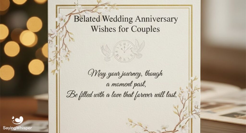Belated Wedding Anniversary Wishes for Couples