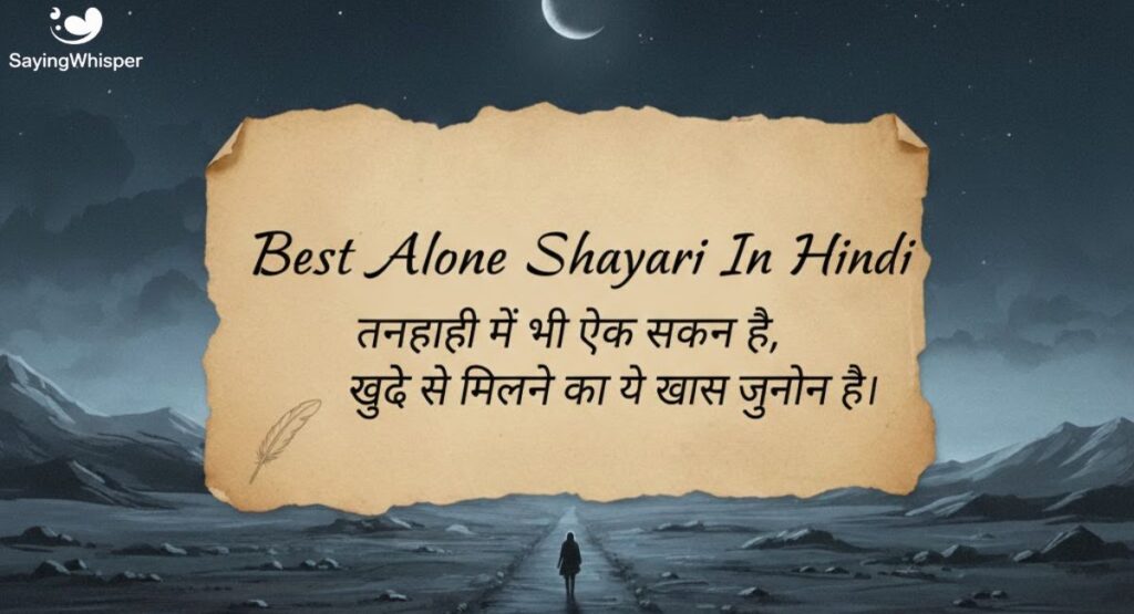 Best Alone Shayari In Hindi