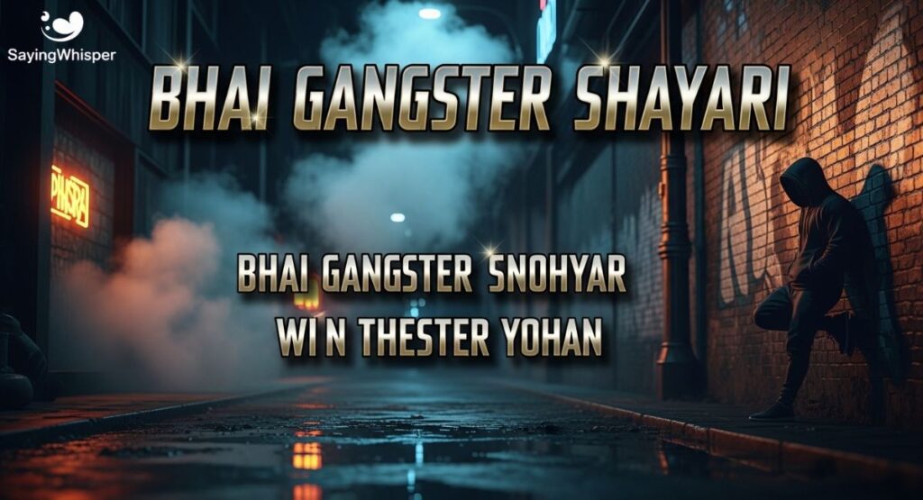 Bhai Gangster Shayari