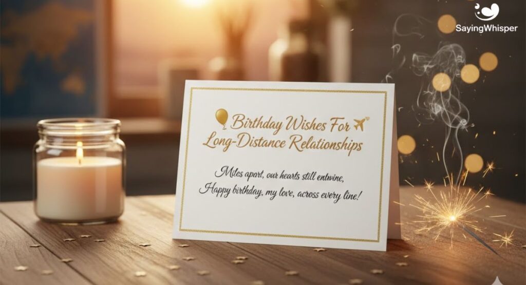 Birthday Wishes For Long-Distance Relationships