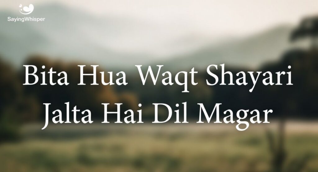 Bita Hua Waqt Shayari