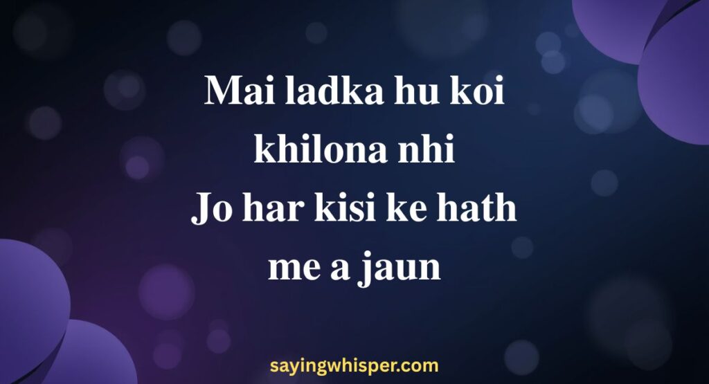 Boys Attitude Shayari